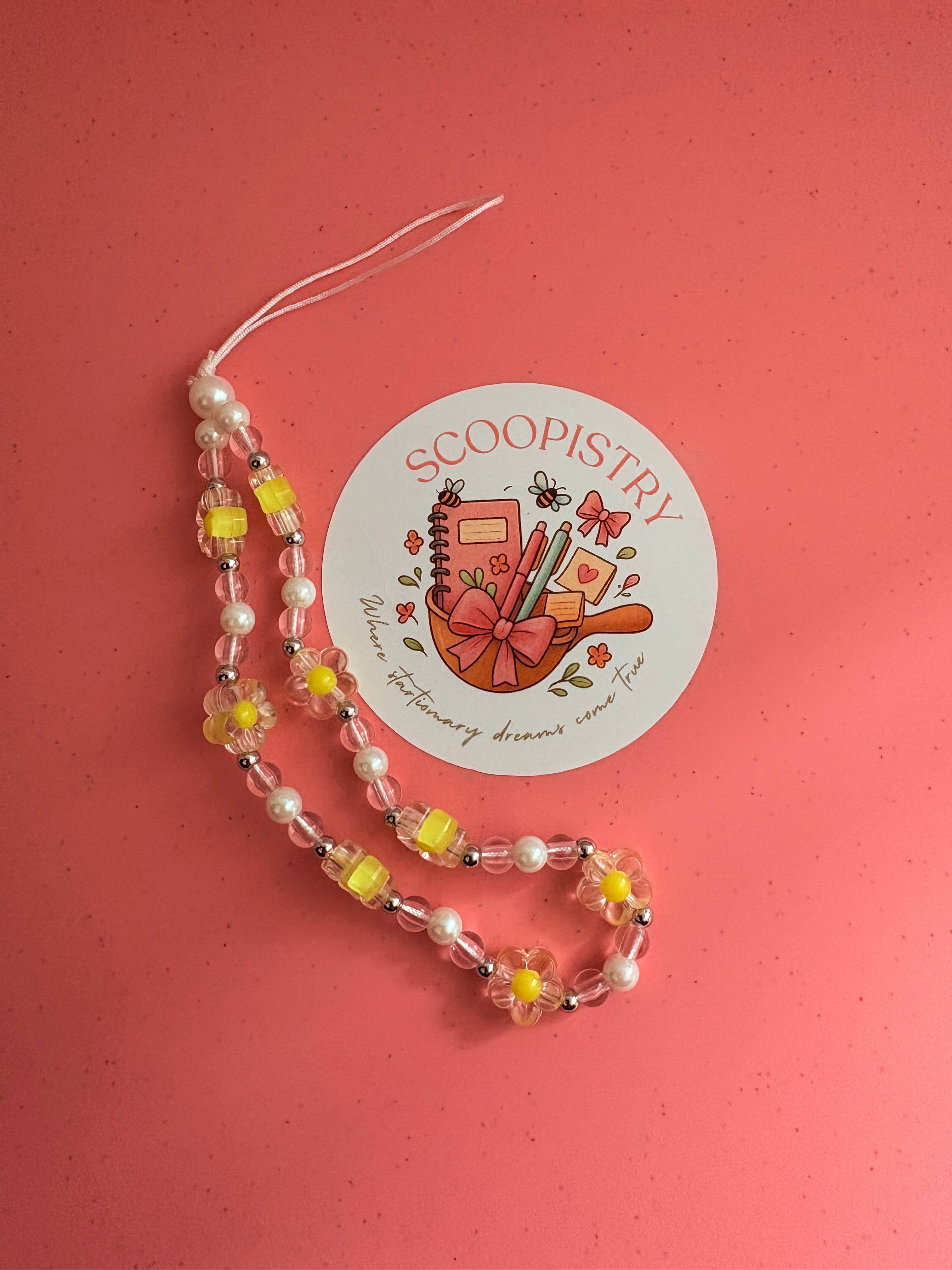 Yellow Flower Phone Charm