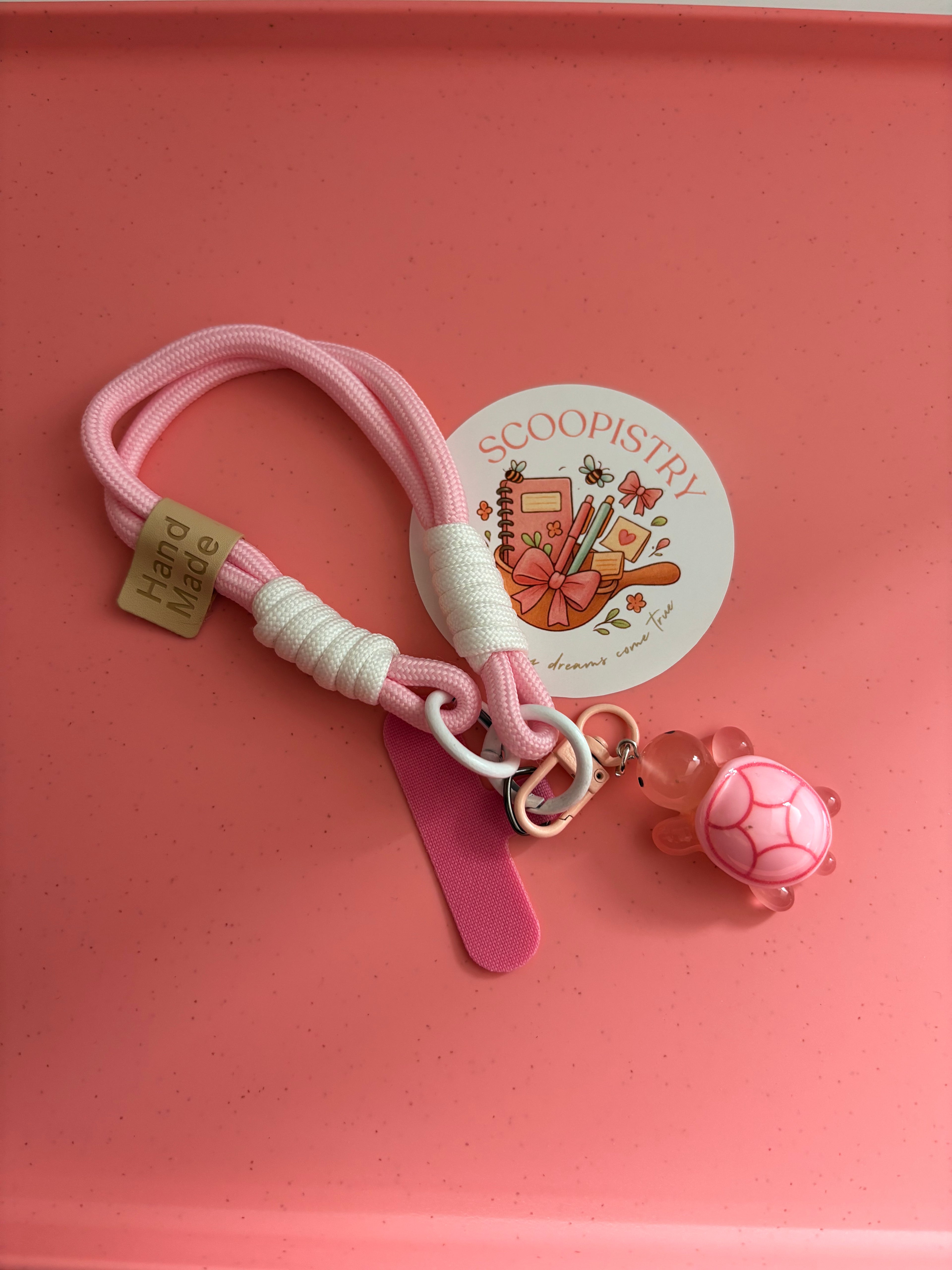 Pink Turtle Lanyard